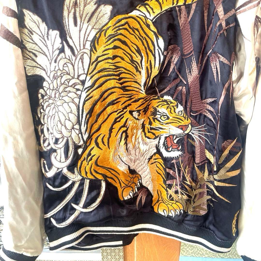 絡繰魂 粋/カラクリダマシイ イキ 信長の虎　スカジャン　2XL