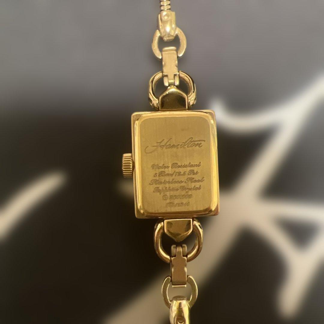 Hamilton ゴールド アナログ腕時計