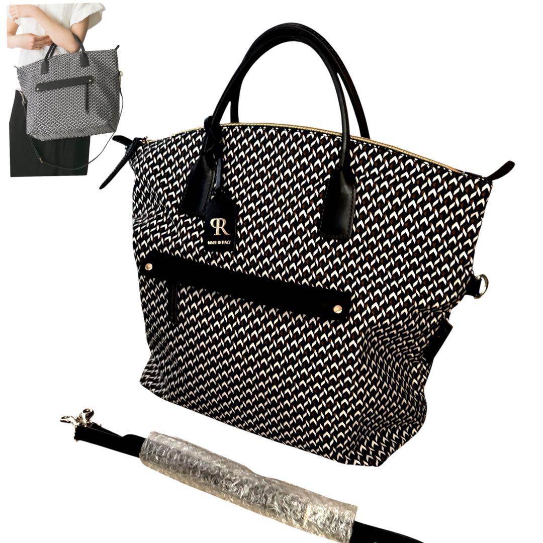 極美✨ロベルタピエリ　トートバック　タタミ　ウィークエンド　2way ブラック