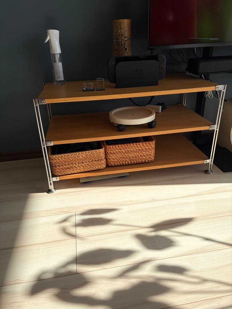 最終値下げ★無印良品　ユニットシェルフ　タモ　3段棚