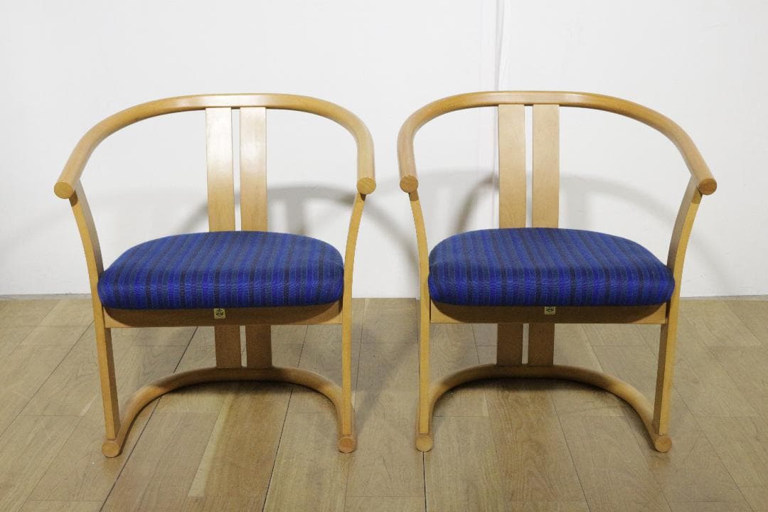 秋田木工　ラウンジチェア２脚セット