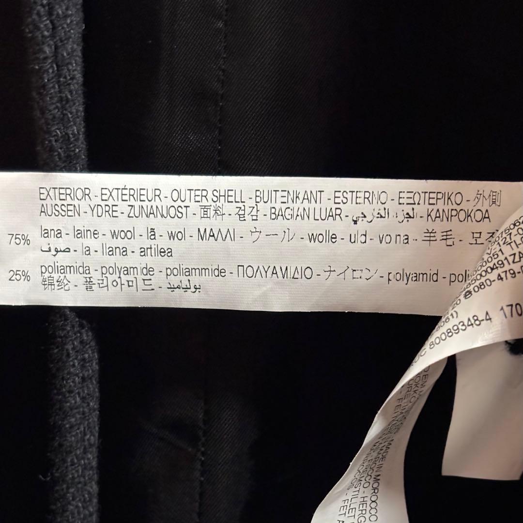 ZARA♡MANTECO マンテコ ベルトウールブレンドコート black