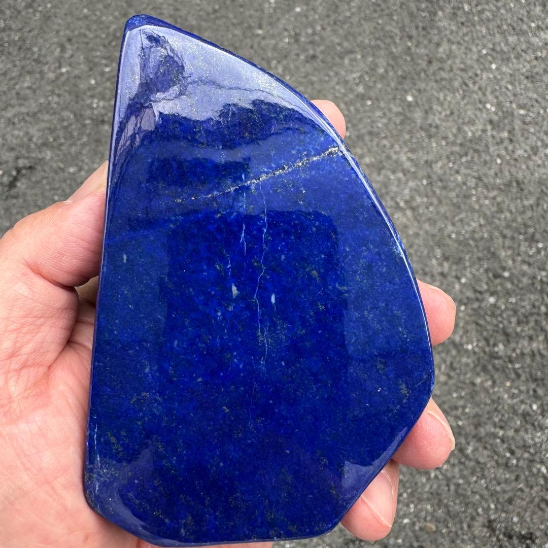 ☆ラピスラズリ☆5A☆引寄せ☆約431g☆アフガニスタン産☆天然無着色☆磨き原石