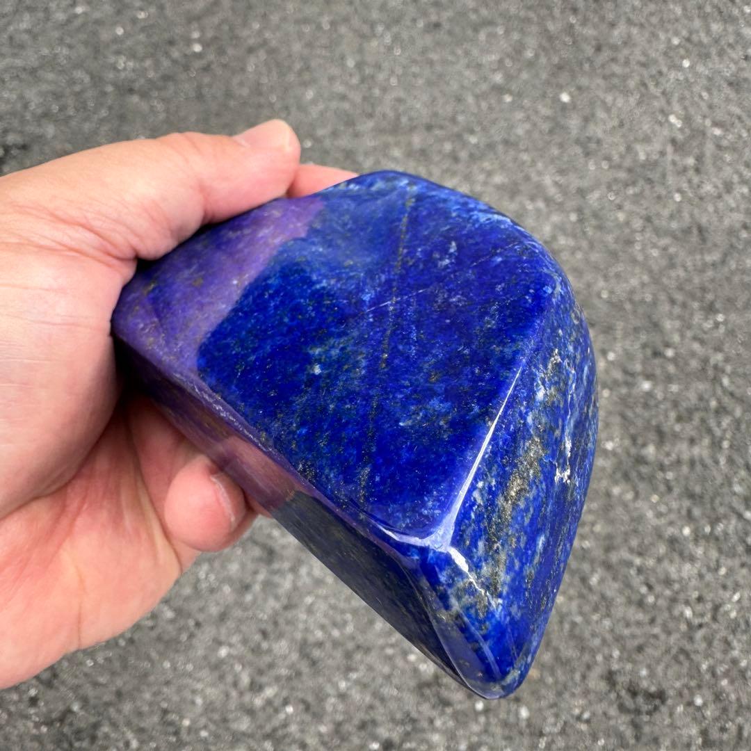 ☆ラピスラズリ☆5A☆引寄せ☆約431g☆アフガニスタン産☆天然無着色☆磨き原石