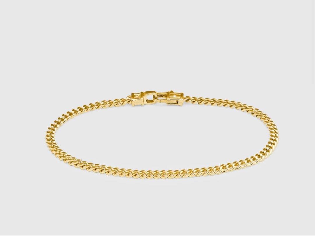 アクセサリー TOMWOOD Curb Bracelet M Gold