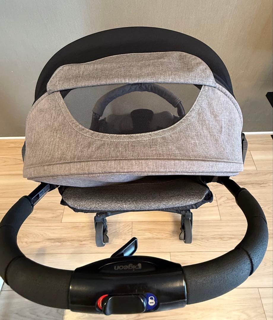 ピジョン ビングルBB2 B型ベビーカー チャコールグレー