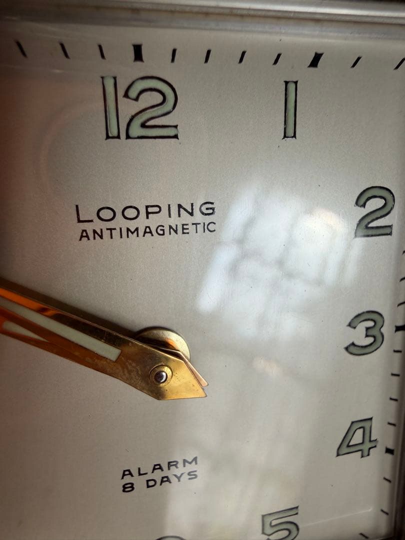 ルーピング　スイス製　８デイズ　トラベルアラーム　耐磁メカニカルウォッチ
