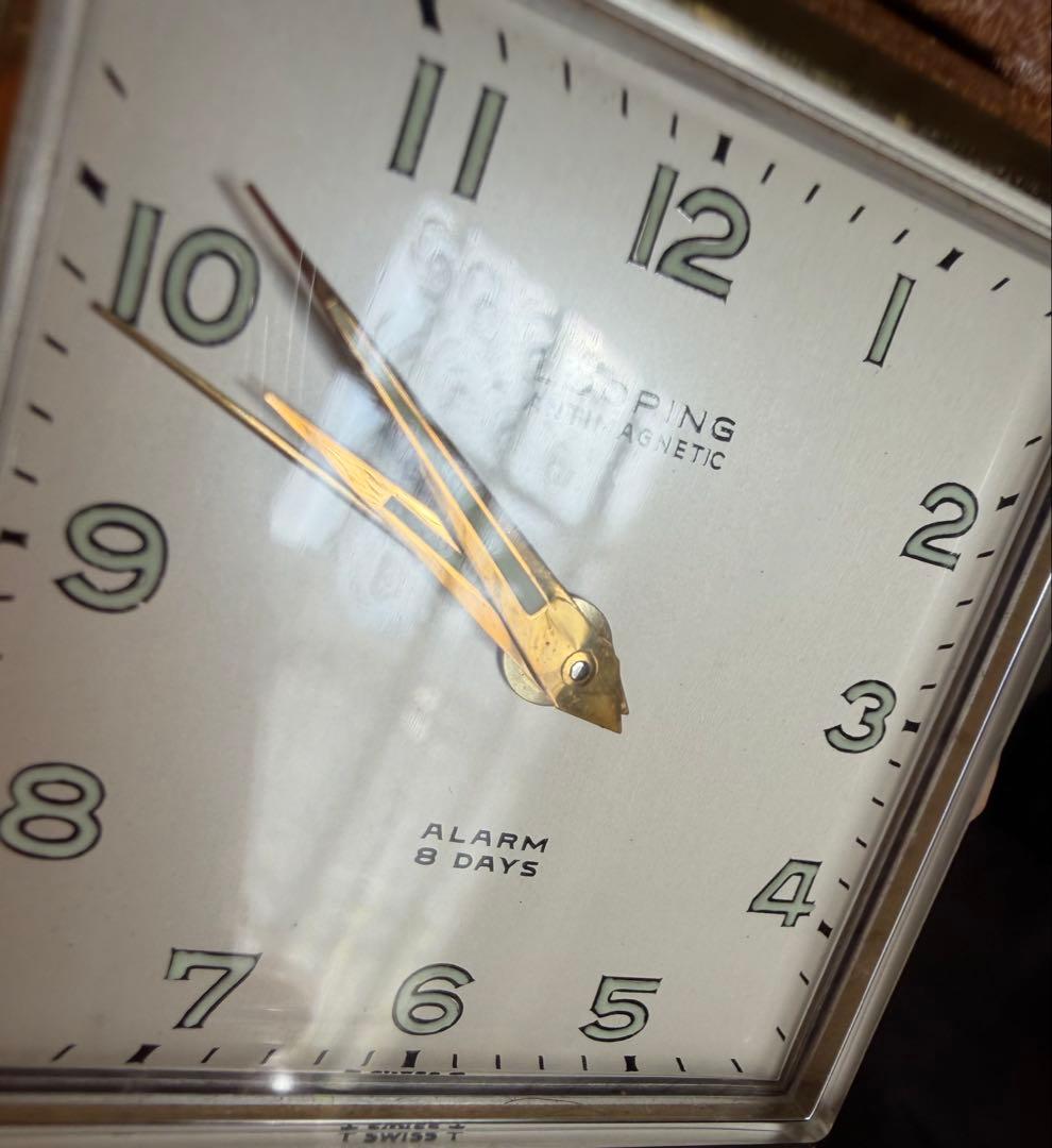 ルーピング　スイス製　８デイズ　トラベルアラーム　耐磁メカニカルウォッチ