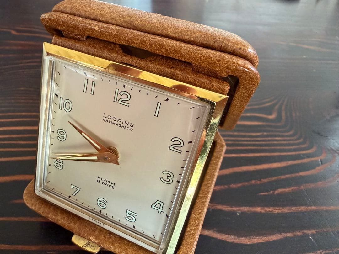 ルーピング　スイス製　８デイズ　トラベルアラーム　耐磁メカニカルウォッチ