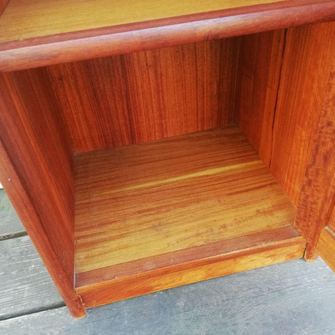 M●北欧ヴィンテージ 組み接ぎチーク無垢オイル仕上げ キャビネット