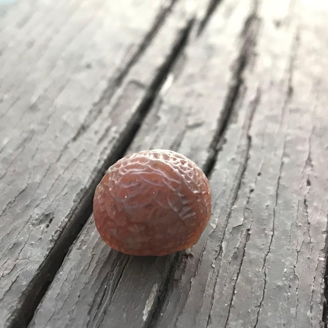 ゴビ石−1199 ゴビ瑪瑙　原石　『糸玉』