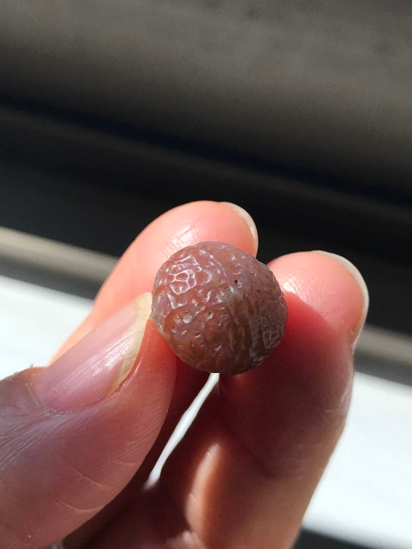 ゴビ石−1199 ゴビ瑪瑙　原石　『糸玉』