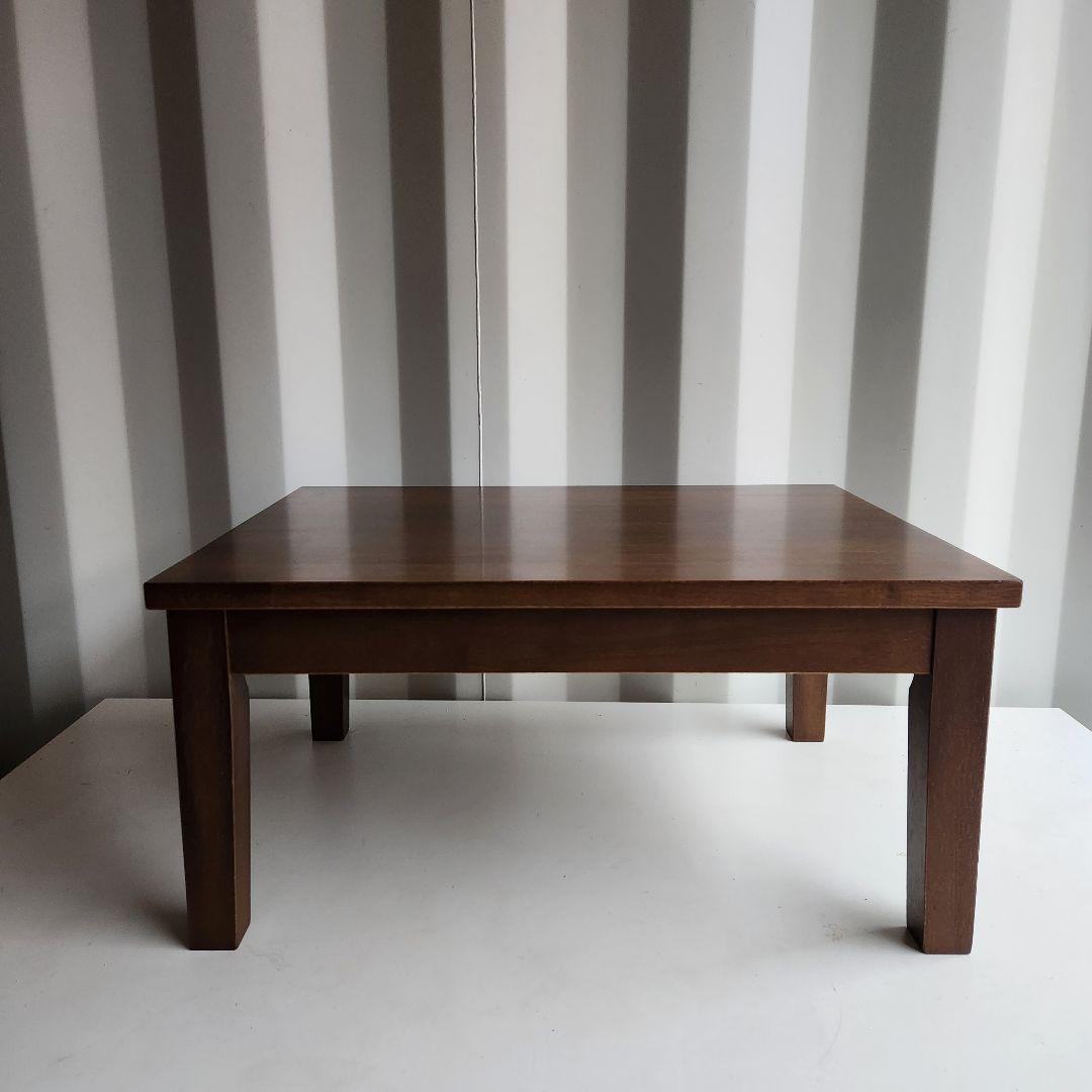 廃盤モデル 無印良品 MUJI 天然木　サイドテーブル　小　ラバーウッド材