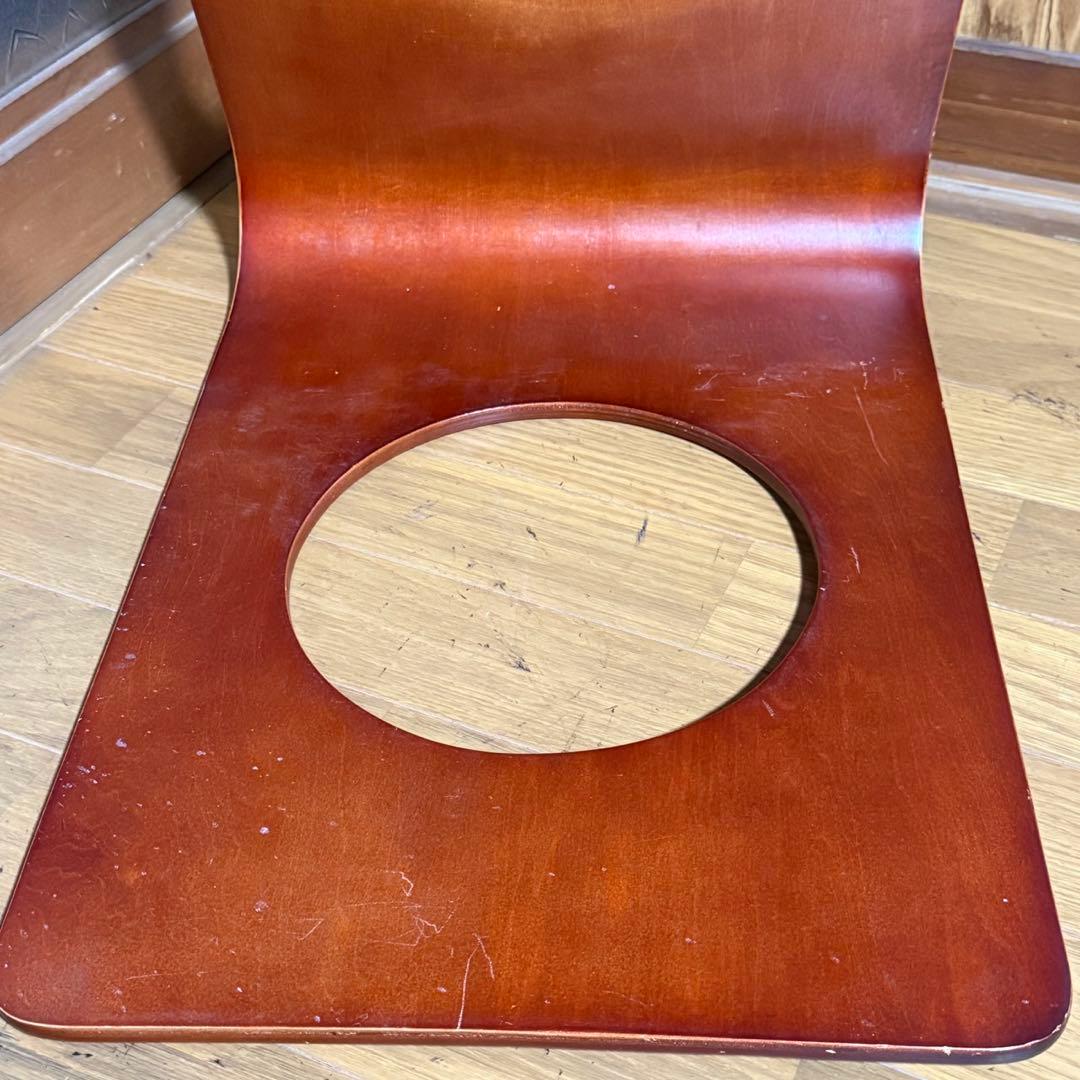 曲げ椅子　座椅子　花柄