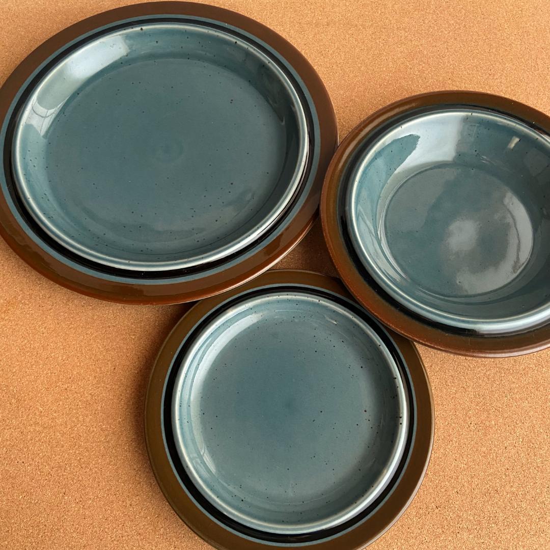 ＊北欧 ヴィンテージ＊アラビア Meri メリ プレート Φ17 小皿 2枚AB