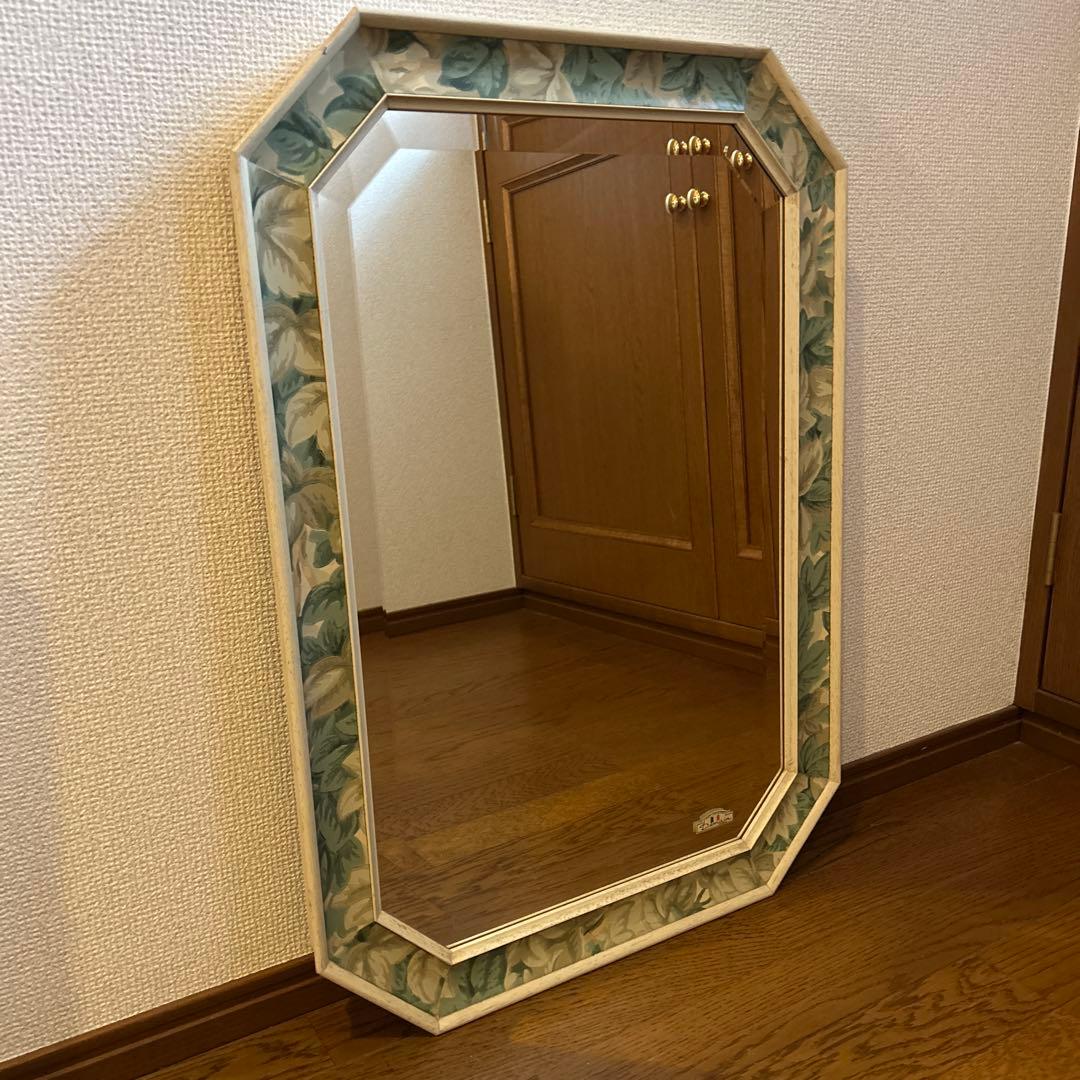 イタリア製壁掛け鏡　アンティークウォールミラー