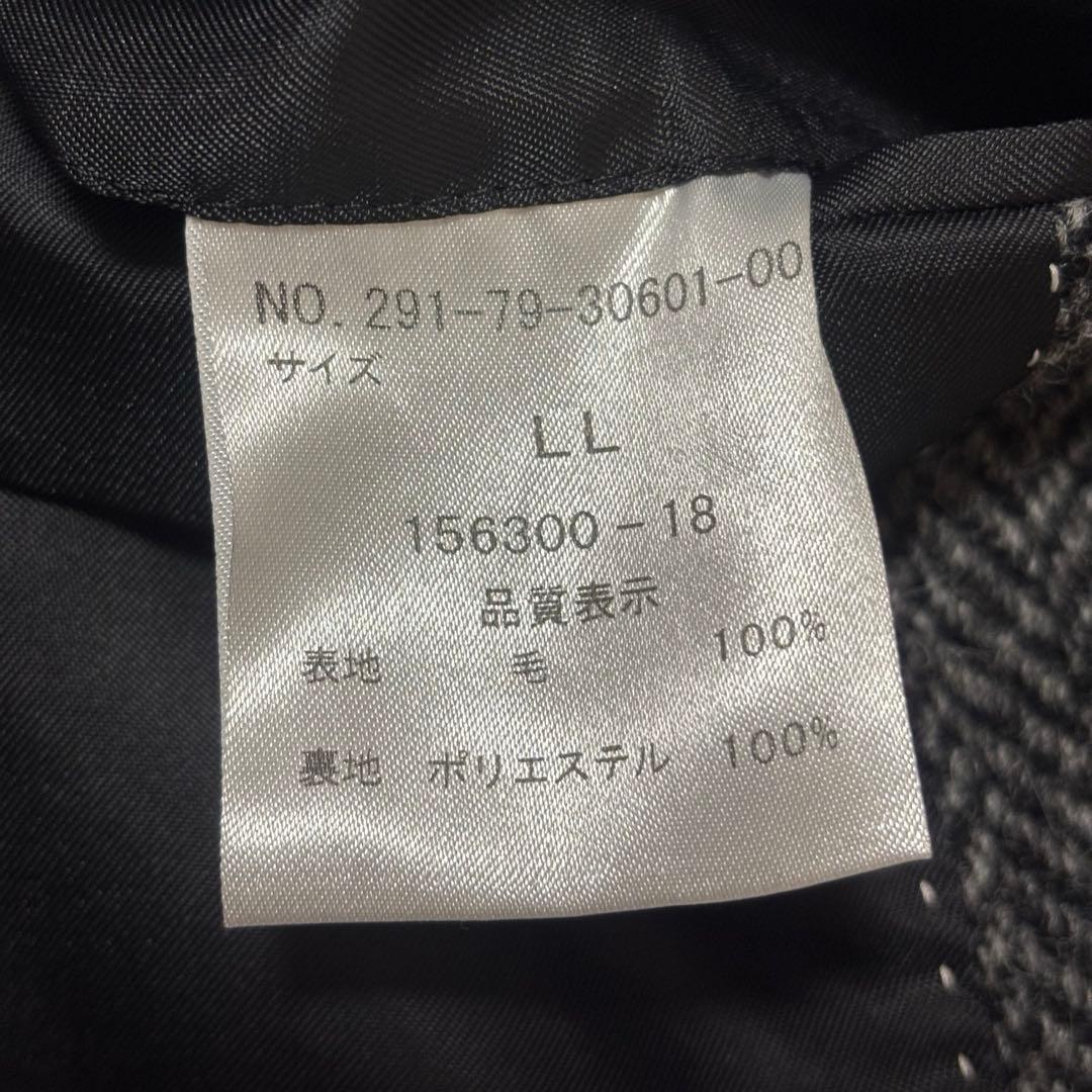 美品　XLサイズ　ハリスツイード　クリケット　ウール　ロング　チェスター　コート