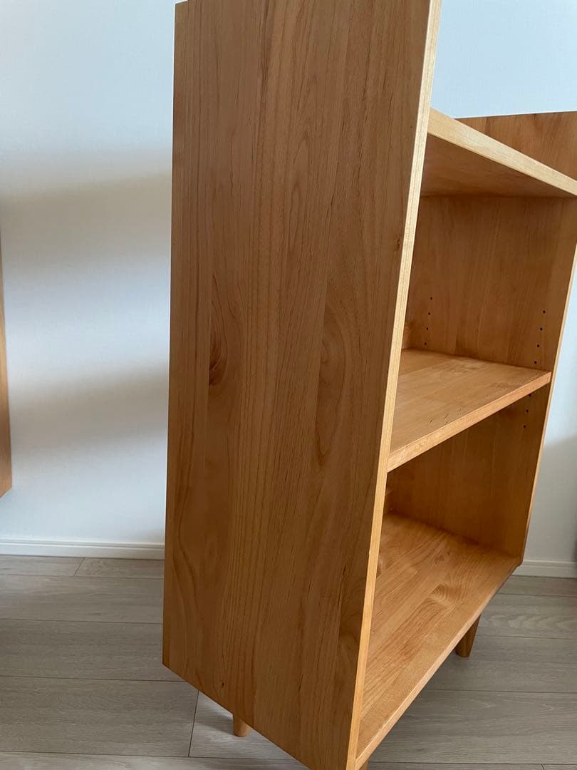 モモナチュラル シェルフ　本棚　食器棚