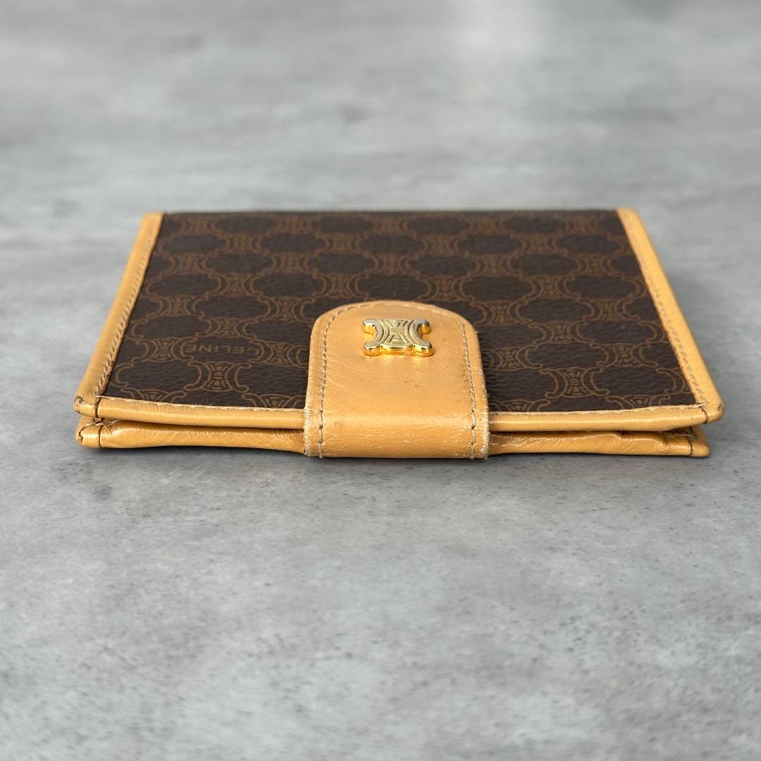 Vintage CELINE トリオンフ　マカダム柄　二つ折り財布