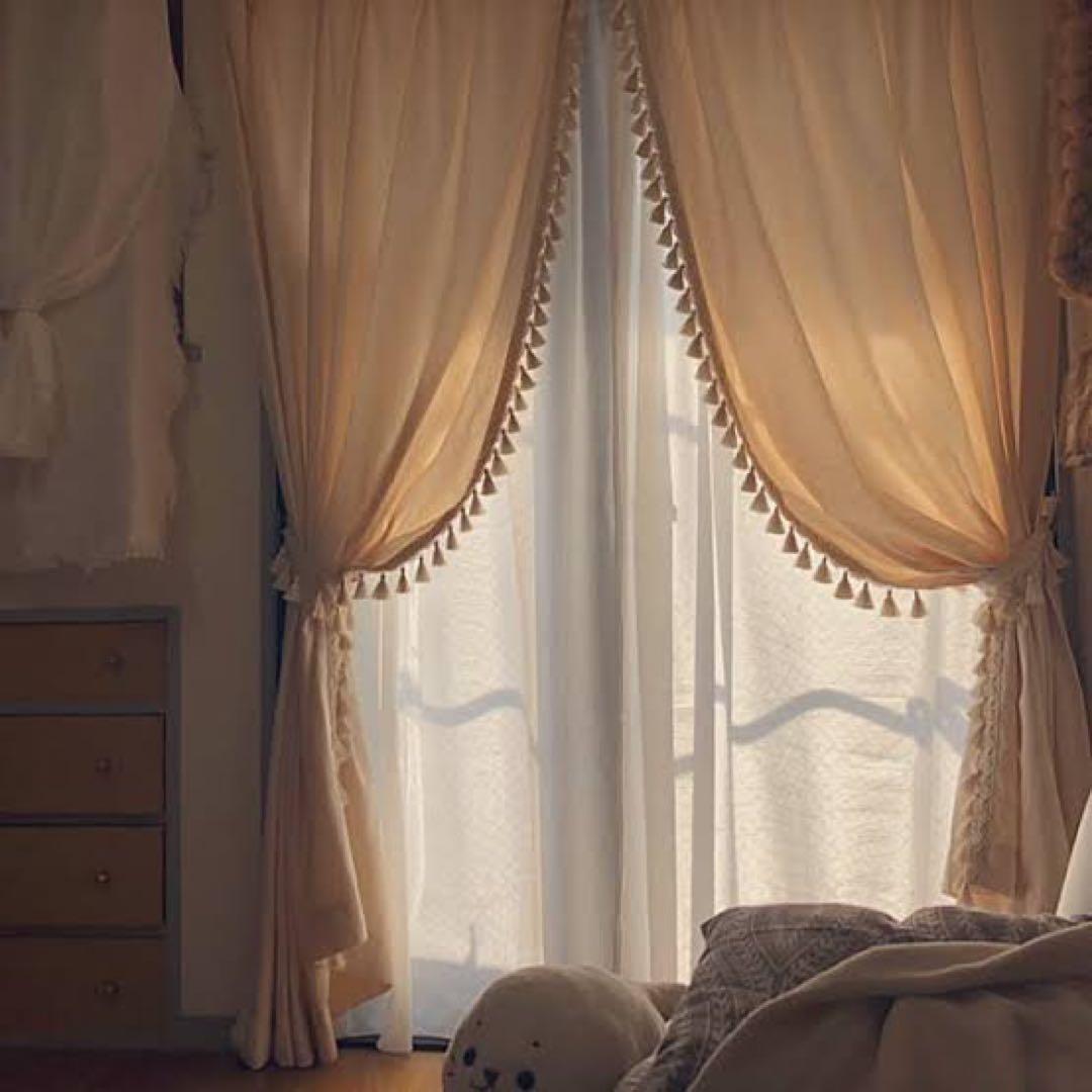 完売商品　トリムベージュ　カーテン本体　ニトリ200cm×2枚