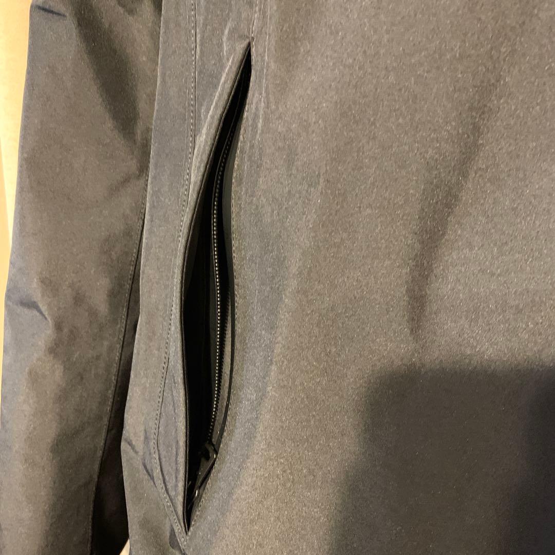 超美品WOOLRICH フード付きロング丈ダウンジャケット ブラック Sフェザー