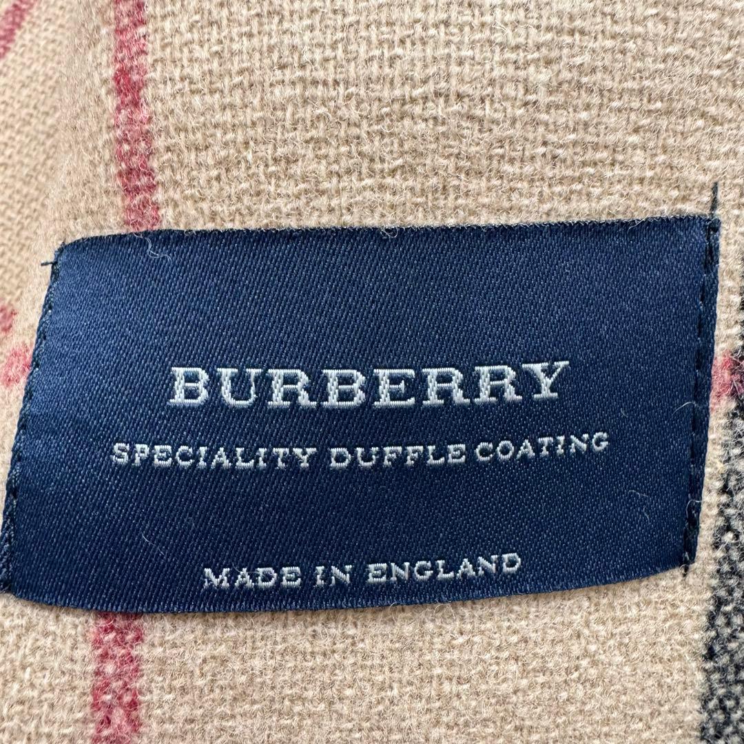 美品　バーバリーロンドン　レディース　ダッフルコート　フード　ノバチェック　L