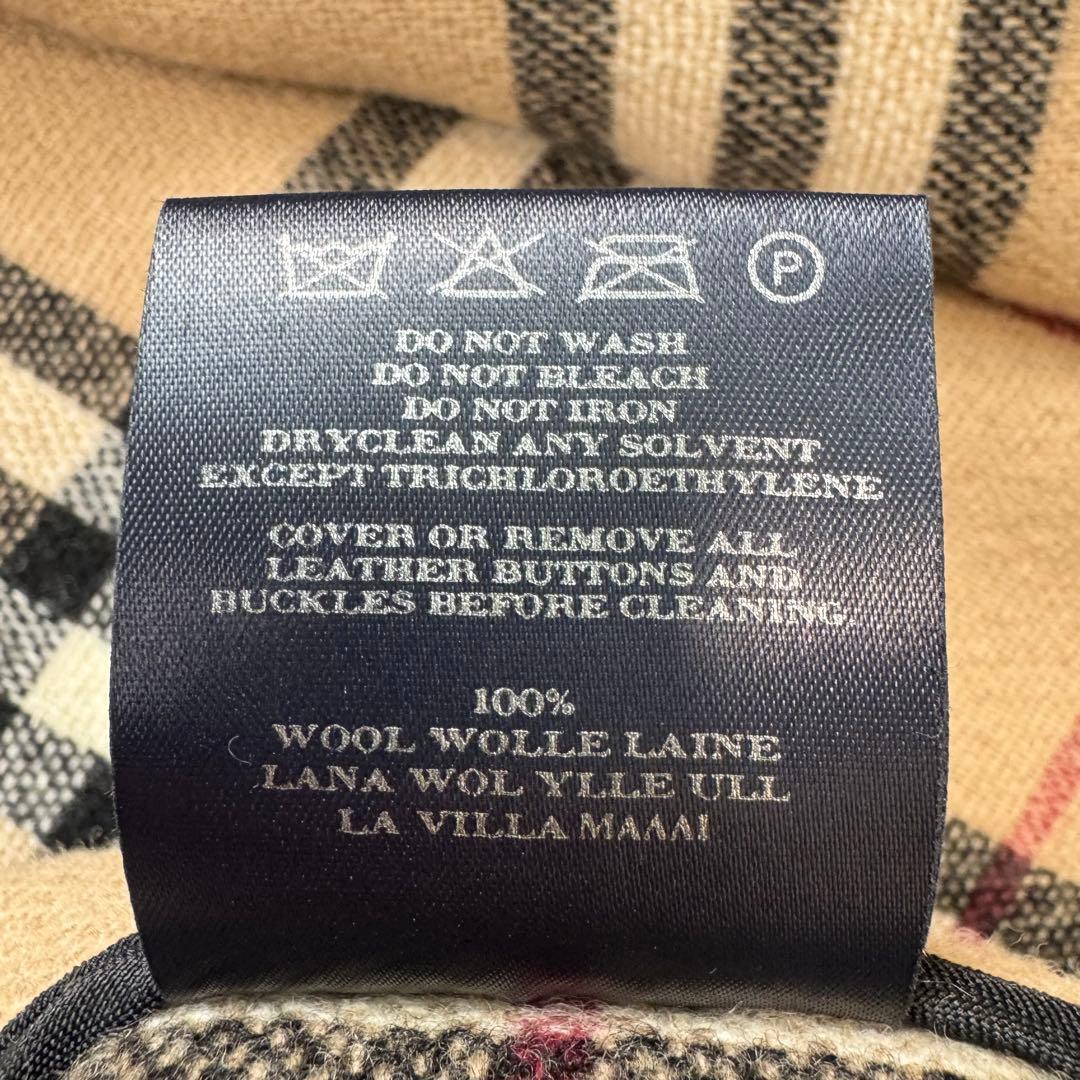 美品　バーバリーロンドン　レディース　ダッフルコート　フード　ノバチェック　L