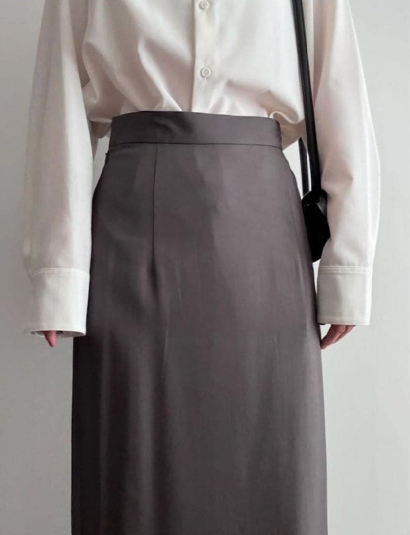 digne グレー ロングスカート