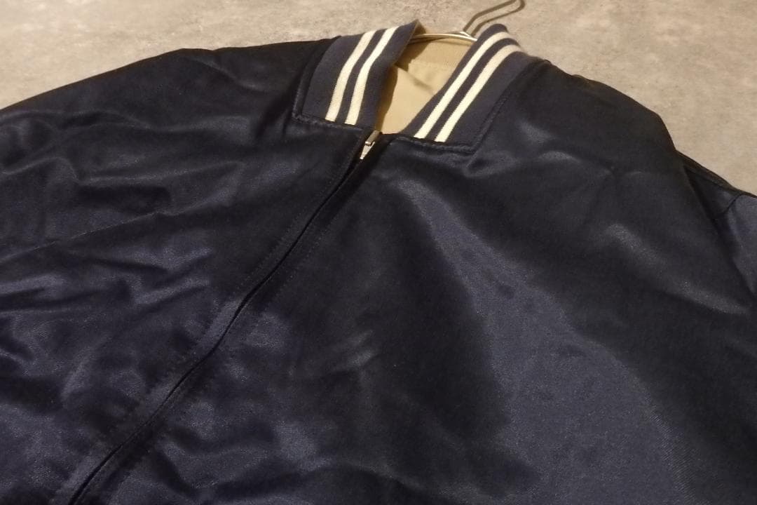 VAN JACKET スイングトップ L リバーシブル ネイビー×ベージュ