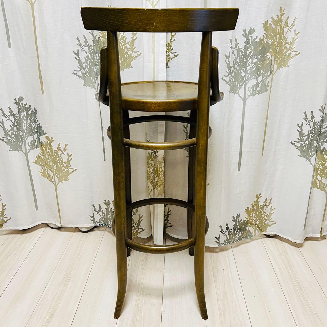 【秋田木工】　ベントウッドチェアー　曲木　ハイチェア