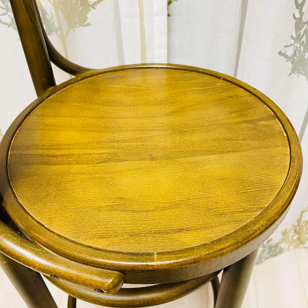 【秋田木工】　ベントウッドチェアー　曲木　ハイチェア