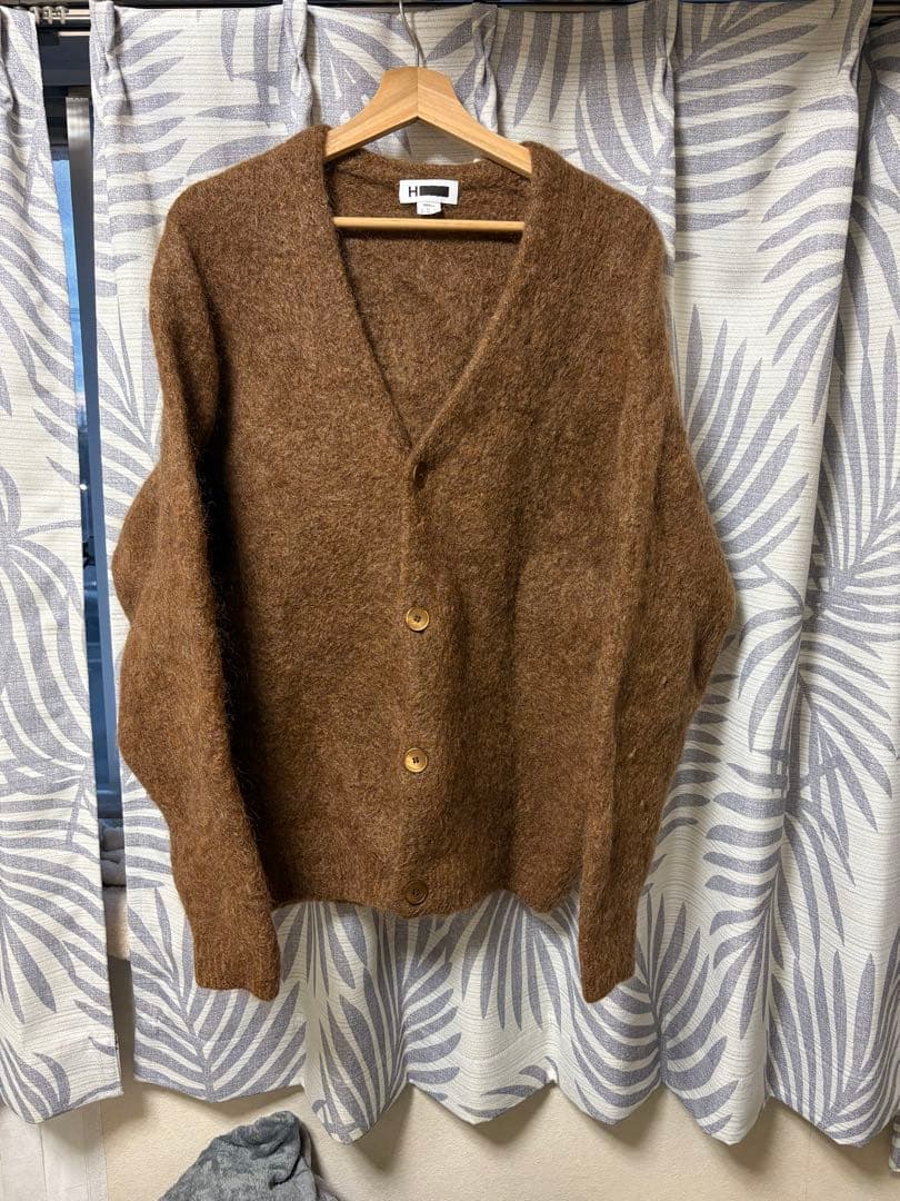H BEAUTY＆YOUTH シャギーモヘアカーディガン