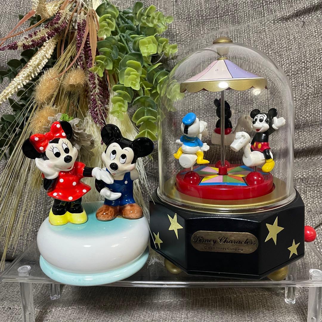 ヴィンテージ　ディズニー　オルゴール　スモールワールド　メリーゴーランド