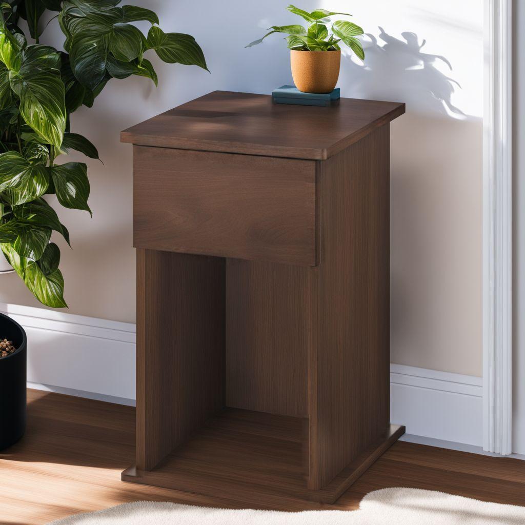 幅 コンセント 2口 引き出し サイドテーブル A4収納