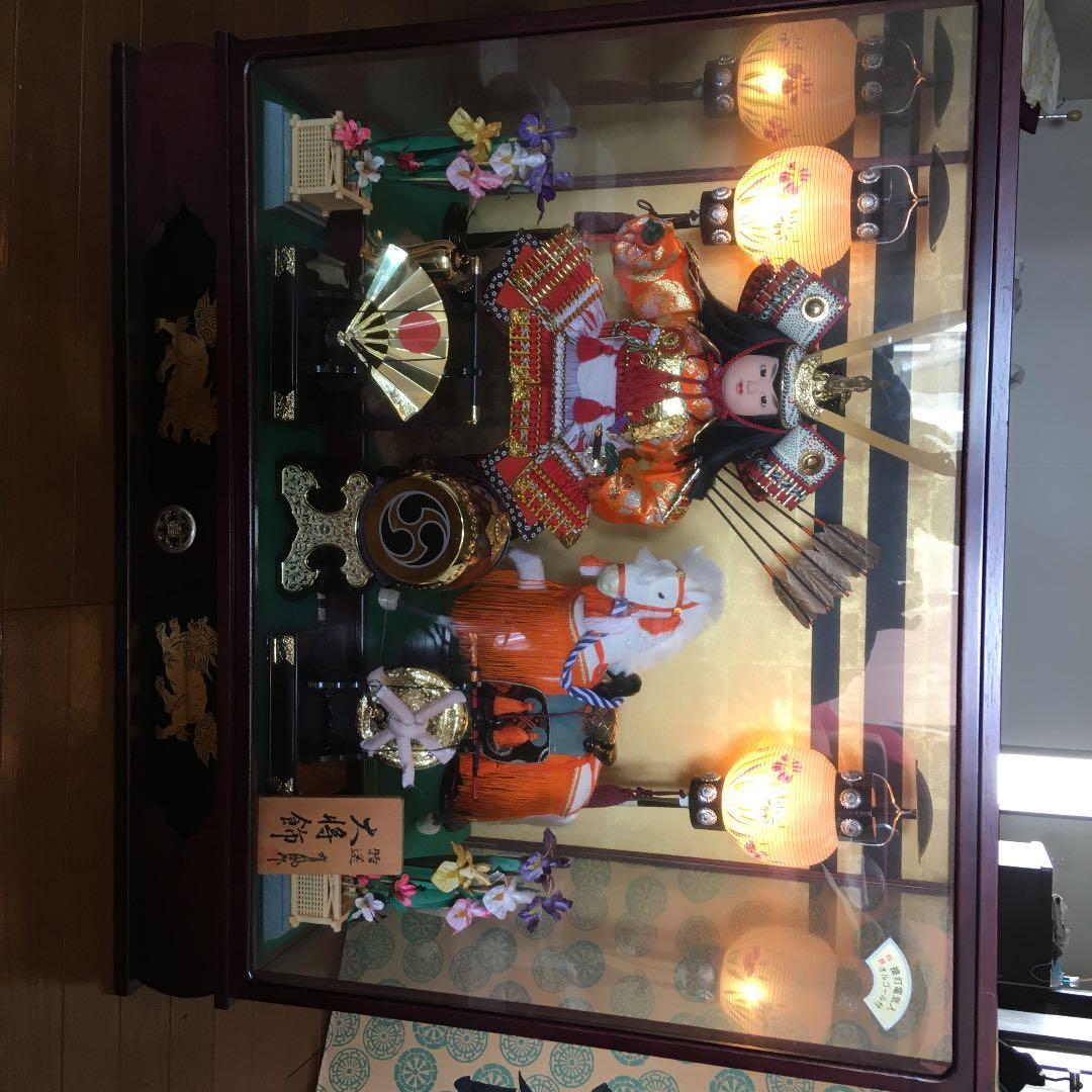 五月人形  提灯電気入りとオルゴール付き