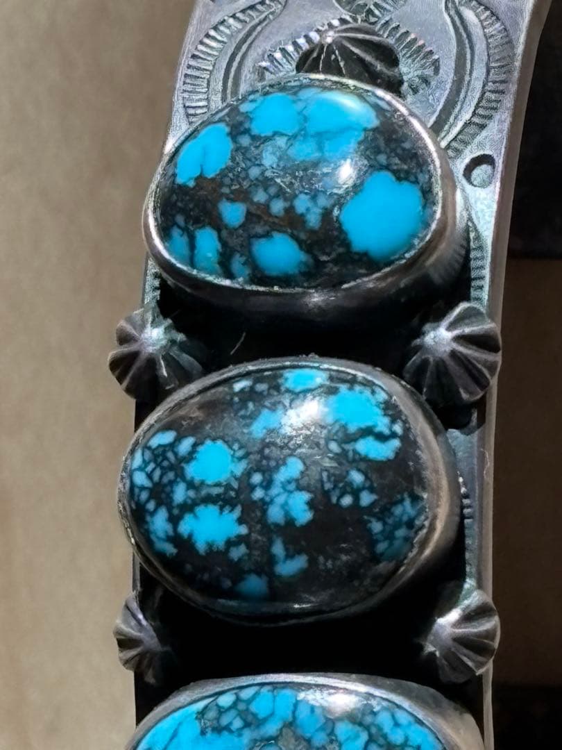 ナバホ族アーノルドグッドラック インディアンジュエリー バングル ターコイズ