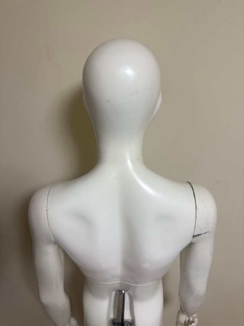 パールイデア　男性　全身トルソー　マネキン　白　高さ調整可能　ディスプレイ
