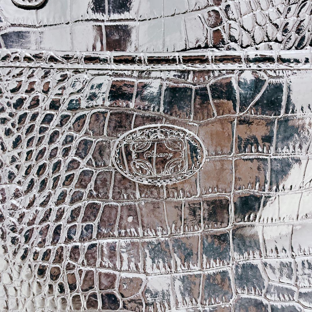 【美品】SWANY スワニー クロコ型押し ブラック キャリーケース 2way