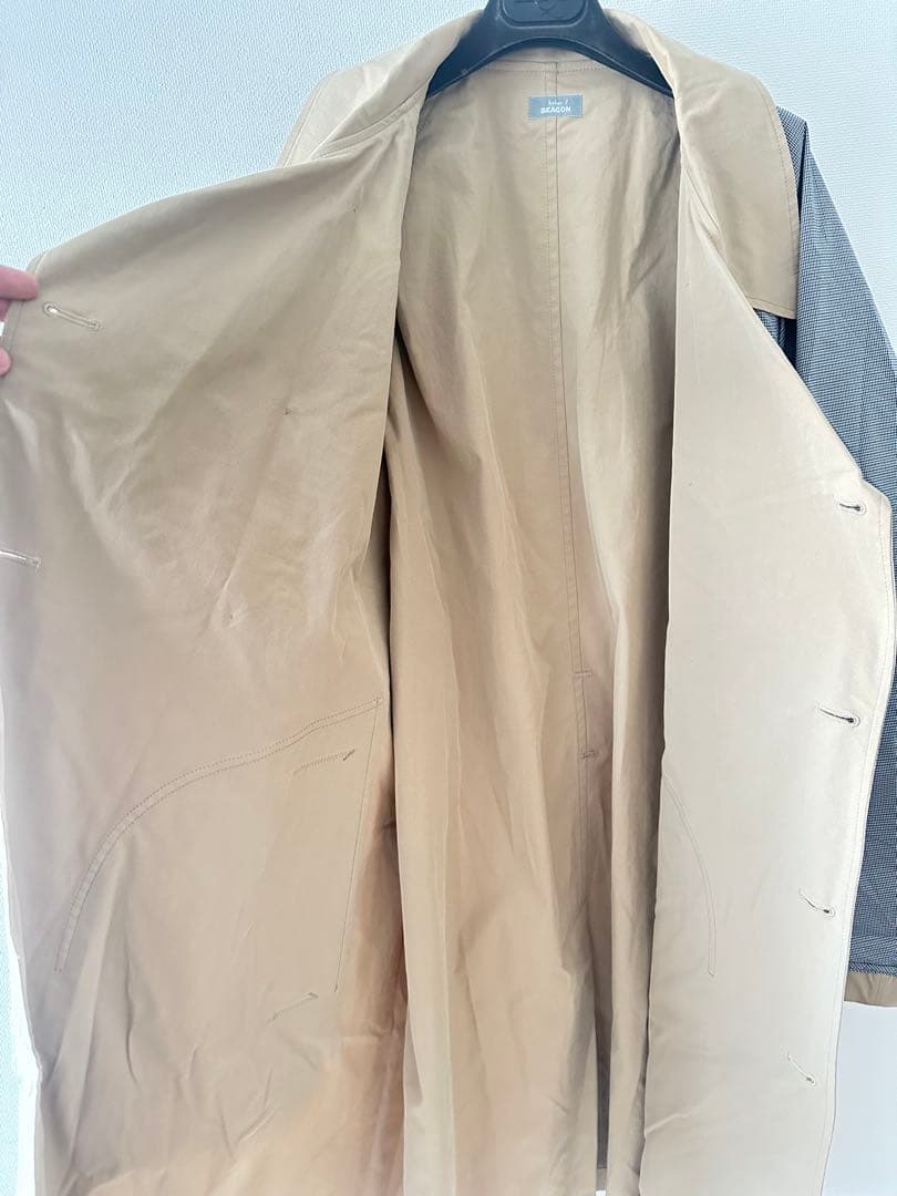 kolor BEACON 素材コンビ トレンチコート