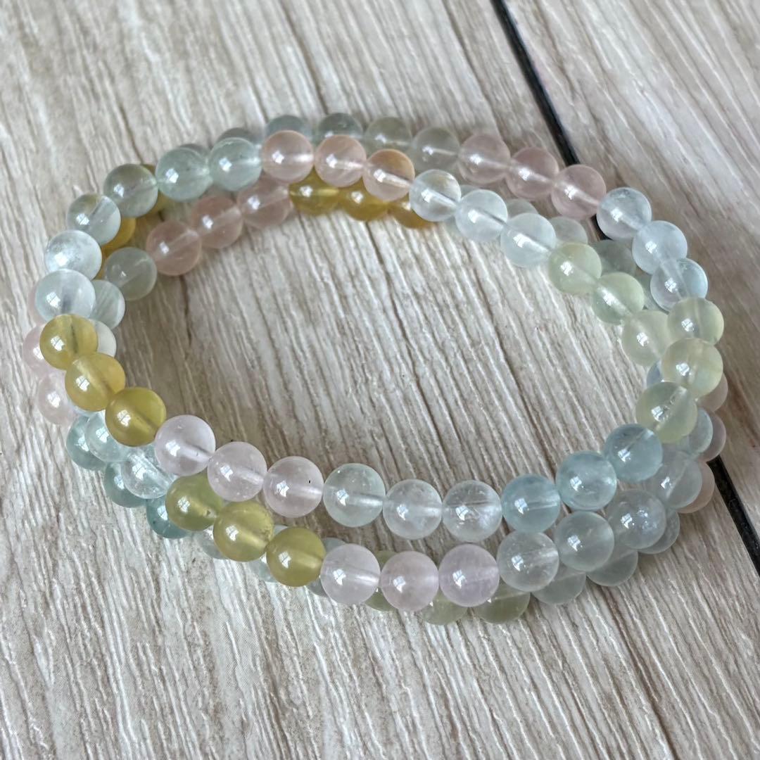 愛と癒しのパワーストーンブレスレット/ミックスベリル/パワーストーン