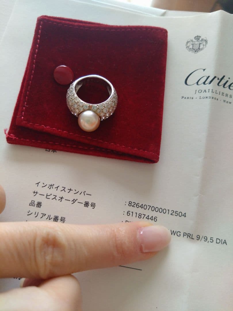Cartier　ダイヤリング　juliette wg 希少品
