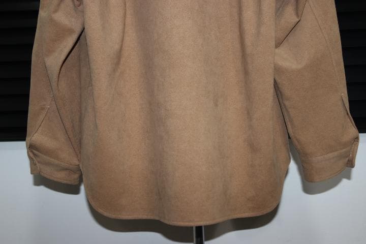 25AW STILL BY HAND フェイクスエード シャツブルゾン キャメル