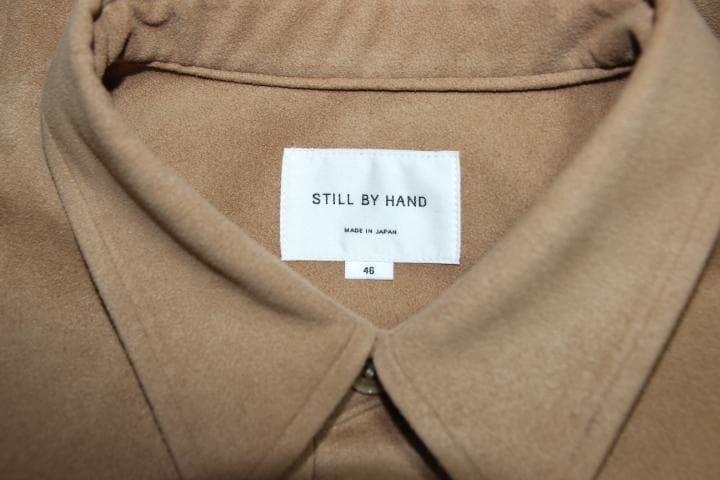 25AW STILL BY HAND フェイクスエード シャツブルゾン キャメル