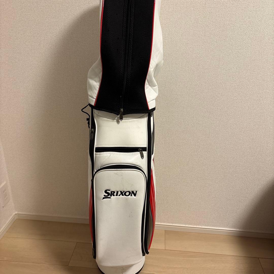 Srixon キャディバッグ ホワイト/レッド