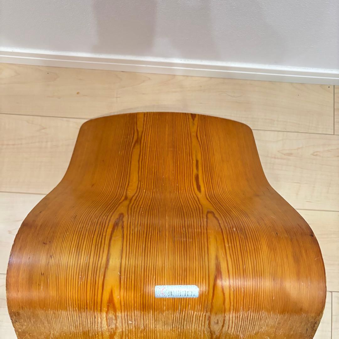 天童木工　曲げ椅子　曲げ座椅子　3脚セット