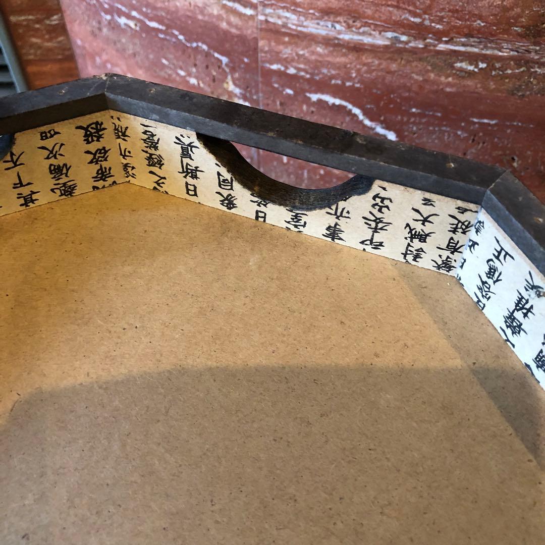 李朝 木 木工 時代物 八角箱 金具 李朝家具　収納箱韓国美術木製収納ボックス