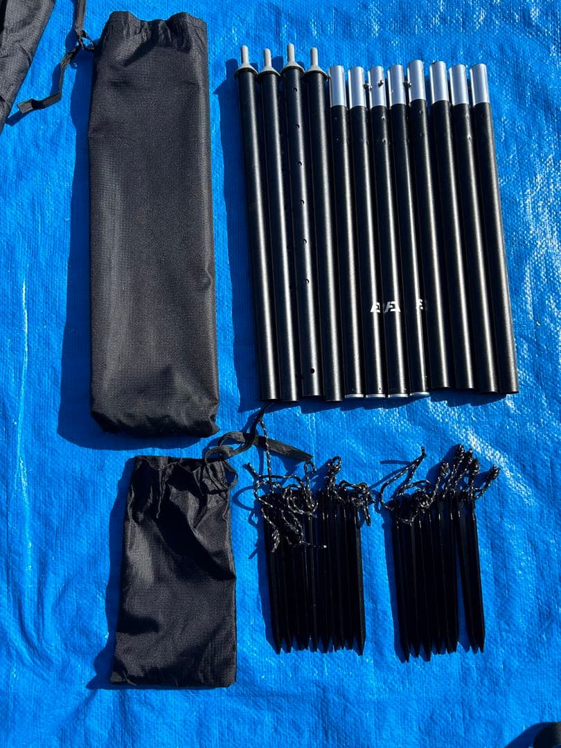 【美品】アンプラグド キャンプ パップテント ブラック