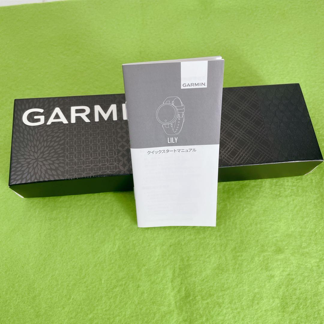 時計 GARMIN Lily Classic Black Leather Gold