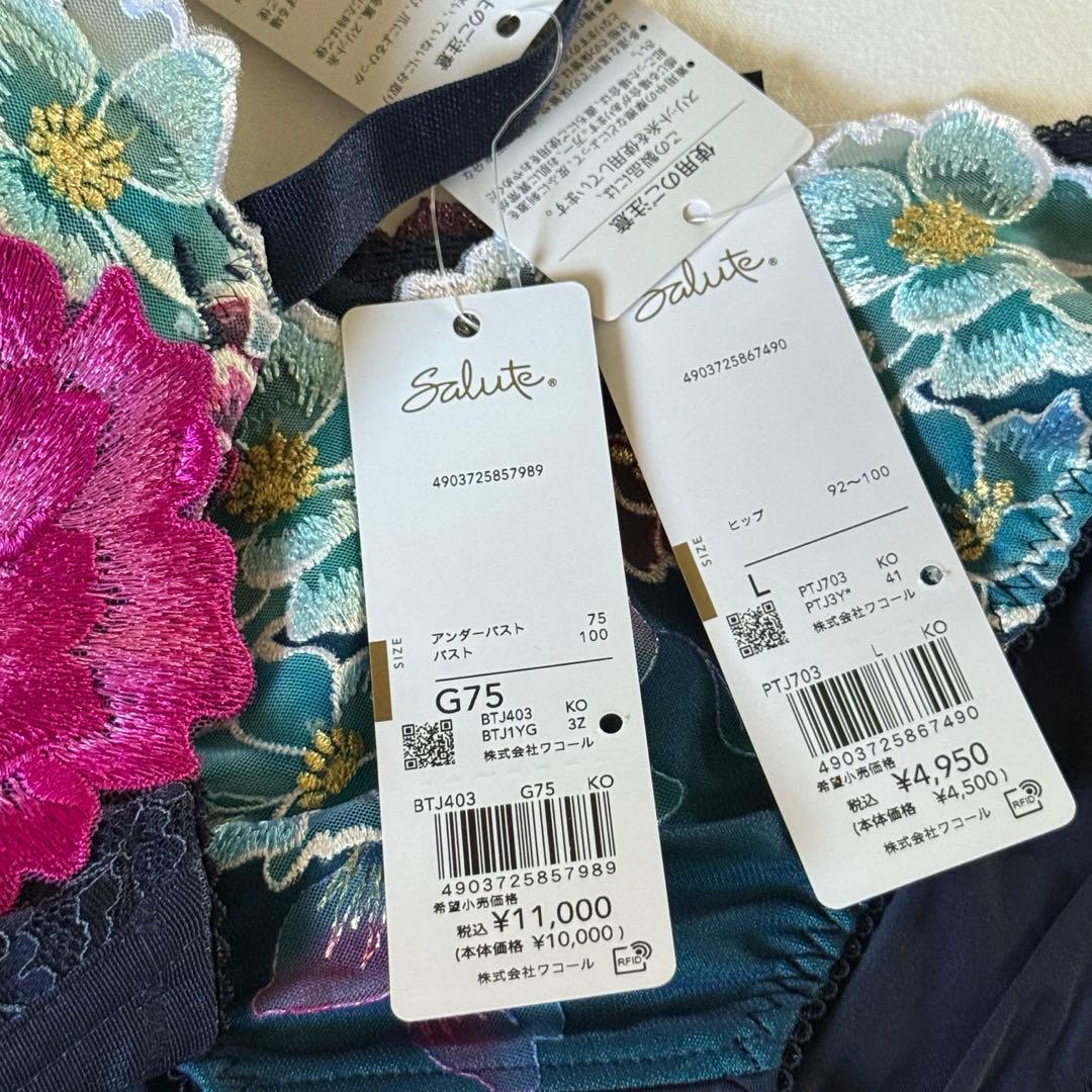ワコール サルート BTJ403 プッシュアップタイプ P-UP G75L
