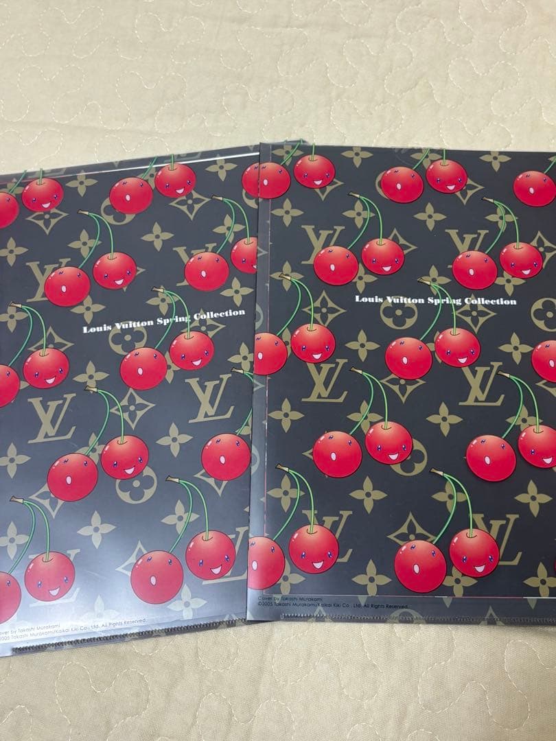 【非売品】レア ルイヴィトン 村上隆 チェリー クリアファイル 2枚セット